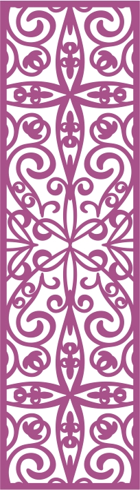 طرح پنل وکتور بدون درز ۱۶۲ مناسب برای استفاده در دستگاه های cnc چوب و cnc لیزر - laser cut vector panel seamless 162 cdr file