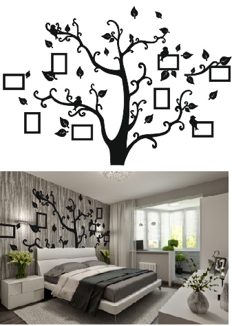 طرح قاب عکس درختی مناسب برای استفاده در دستگاه های cnc چوب و cnc لیزر - tree photo frame cdr file