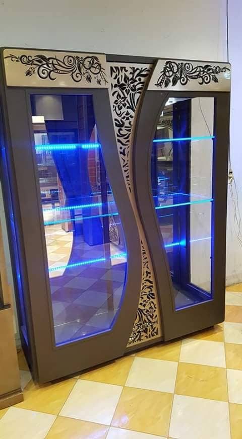طرح درب کمد دیواری تزئینی مناسب برای استفاده در دستگاه های cnc چوب و cnc لیزر - laser cut decorative wardrobe doors design dxf file