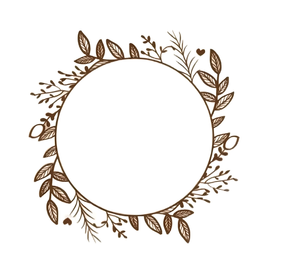 طرح حلقه گل مناسب برای استفاده در دستگاه های cnc چوب و cnc لیزر - floral wreath cdr file