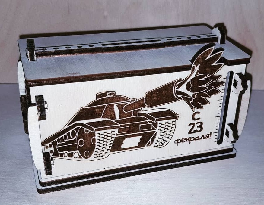 طرح قلک سفارشی مناسب برای استفاده در دستگاه های cnc چوب و cnc لیزر - laser cut custom piggy bank cdr file