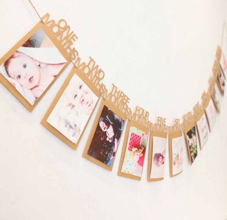 طرح قاب عکس سال اول مناسب برای استفاده در دستگاه های cnc چوب و cnc لیزر - laser cut first year photo frame cdr file