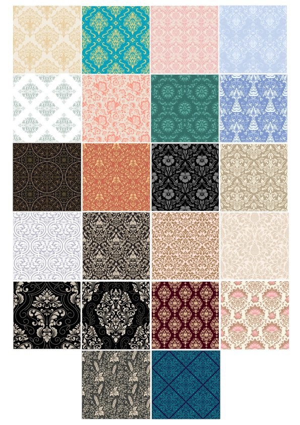 طرح مجموعه پترن پس زمینه مناسب برای استفاده در دستگاه های cnc چوب و cnc لیزر - background pattern set cdr file