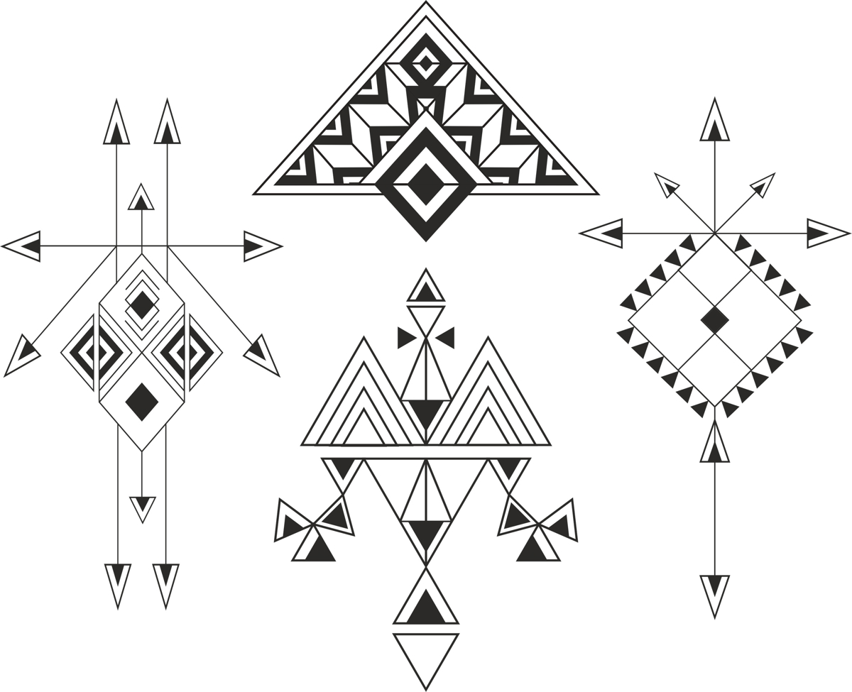 طرح عناصر قومی مناسب برای استفاده در دستگاه های cnc چوب و cnc لیزر - ethnic elements cdr file