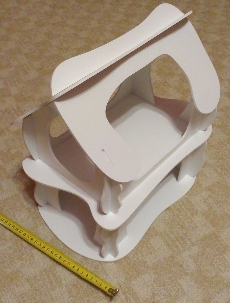 طرح خانه عروسکی با ضخامت ۴ میلی‌متر مناسب برای استفاده در دستگاه های cnc چوب و cnc لیزر - laser cut dollhouse 4mm cdr file