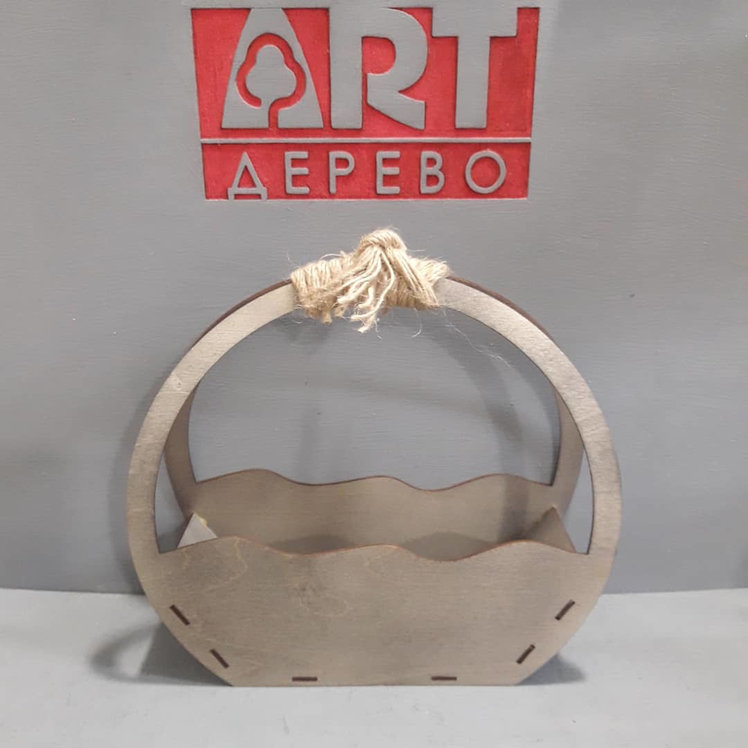 طرح سبد گل زیبا مناسب برای استفاده در دستگاه های cnc چوب و cnc لیزر - laser cut elegant flower basket cdr file