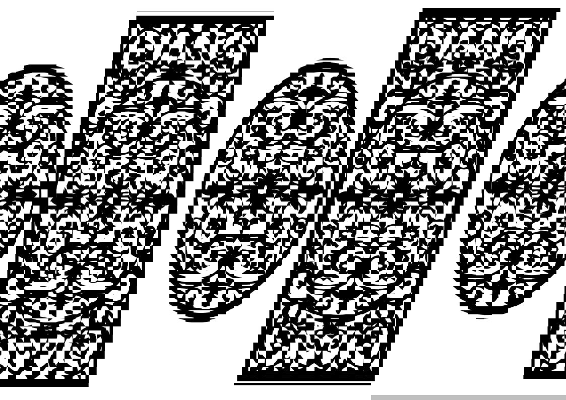 طرح دکور دیواری ماندالا (چرخ هستی) مناسب برای استفاده در دستگاه های cnc چوب و cnc لیزر - laser cut mandala wall decor svg file