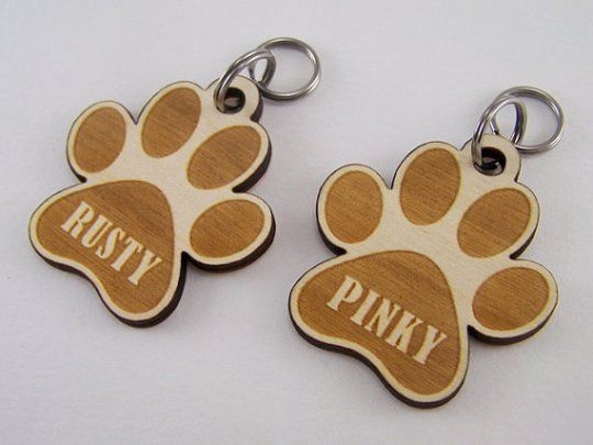 طرح حکاکی لیزری پنجه سگ مناسب برای استفاده در دستگاه های cnc چوب و cnc لیزر - laser cut engraved dog paw keychain cdr file