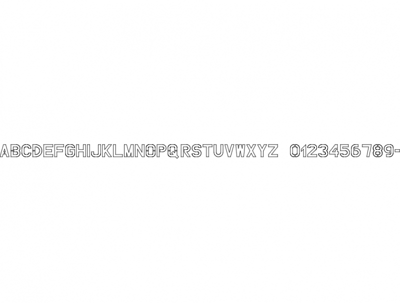 طرح با پسوند abcdefgh مناسب برای استفاده در دستگاه های cnc چوب و cnc لیزر - abcdefgh dxf file