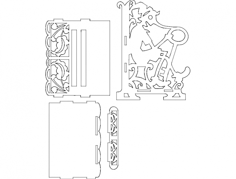 طرح پینوکیو مناسب برای استفاده در دستگاه های cnc چوب و cnc لیزر - pinocchio dxf file