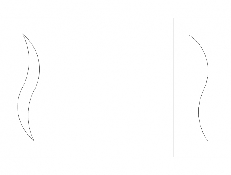 طرح درب مناسب برای استفاده در دستگاه های cnc چوب و cnc لیزر - door design dxf file