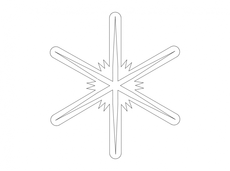 طرح فایل وکتور دانه‌های برف مناسب برای استفاده در دستگاه های cnc چوب و cnc لیزر - snowflakes silhouette vector dxf file