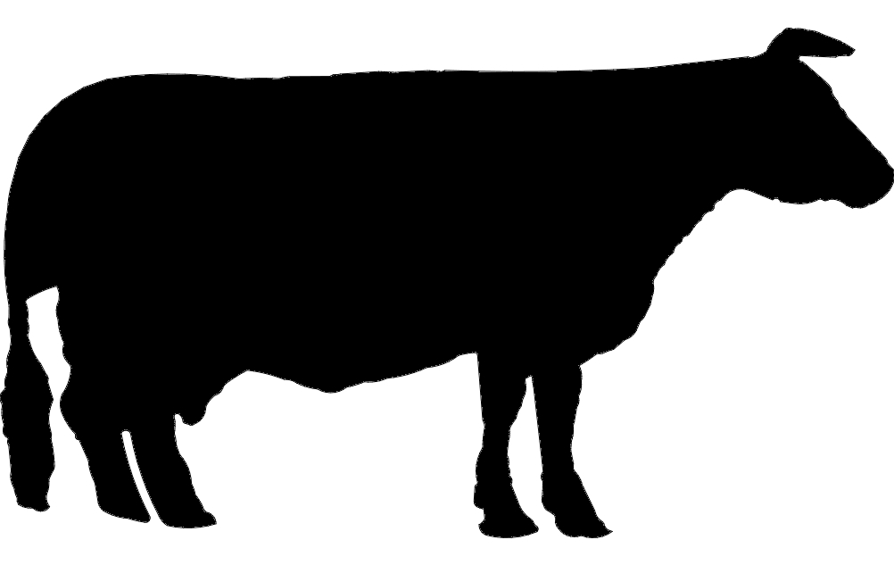 طرح گاو مناسب برای استفاده در دستگاه های cnc چوب و cnc لیزر - cow dxf file