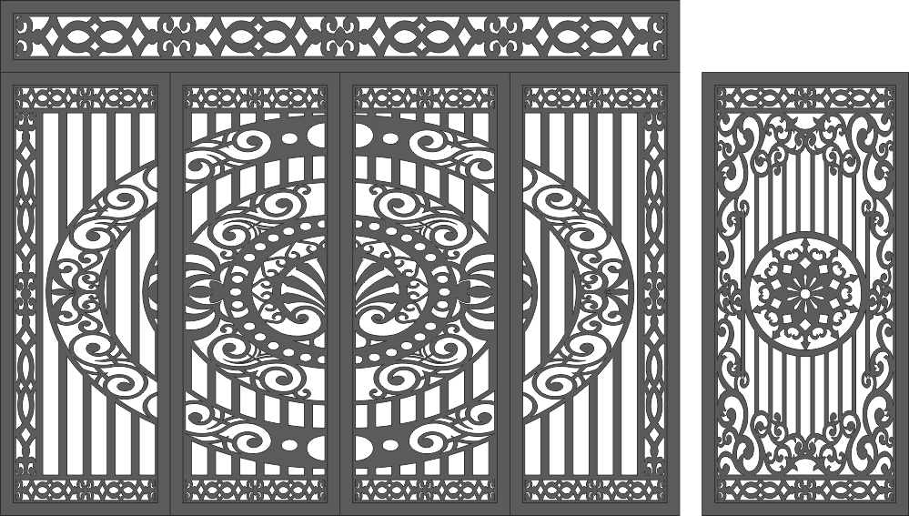 طرح دروازه پلاسما cnc مناسب برای استفاده در دستگاه های cnc چوب و cnc لیزر - cnc plasma gate cdr file