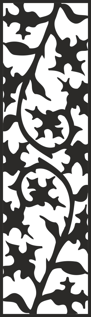 طرح گل با طرح گل و برگ مناسب برای استفاده در دستگاه های cnc چوب و cnc لیزر - flowers leaves floral design cdr file