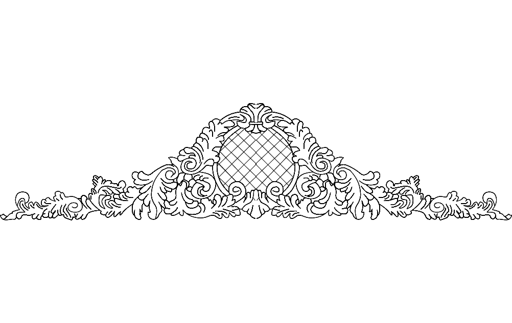 طرح فریم ۴ مناسب برای استفاده در دستگاه های cnc چوب و cnc لیزر - frame 4 dxf file