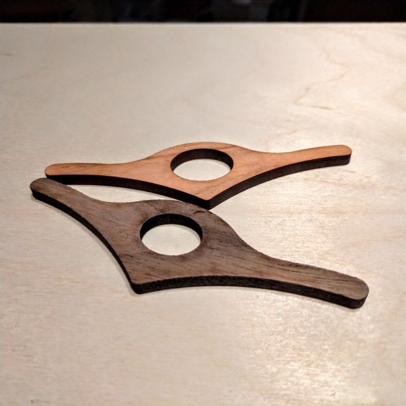 طرح جا کتابی یک دستی مناسب برای استفاده در دستگاه های cnc چوب و cnc لیزر - laser cut one hand book holder dxf file