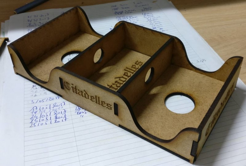 طرح جعبه نظم دهنده طرح سیتادلز مناسب برای استفاده در دستگاه های cnc چوب و cnc لیزر - laser cut citadelles box organizer