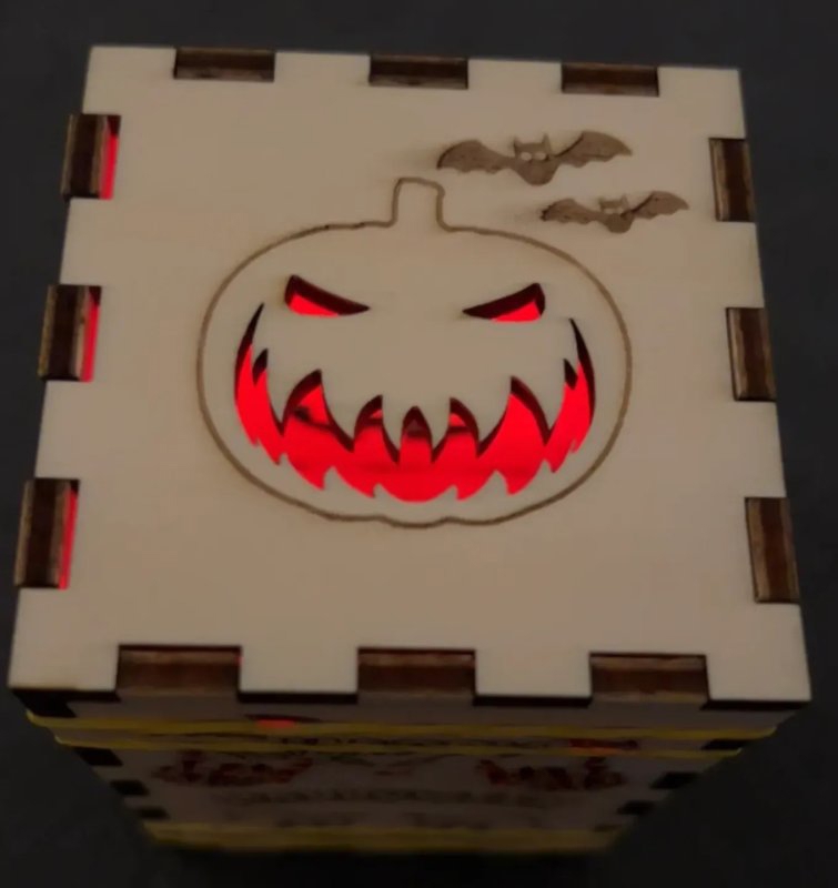 طرح فانوس هالووین مناسب برای استفاده در دستگاه های cnc چوب و cnc لیزر - laser cut halloween lantern