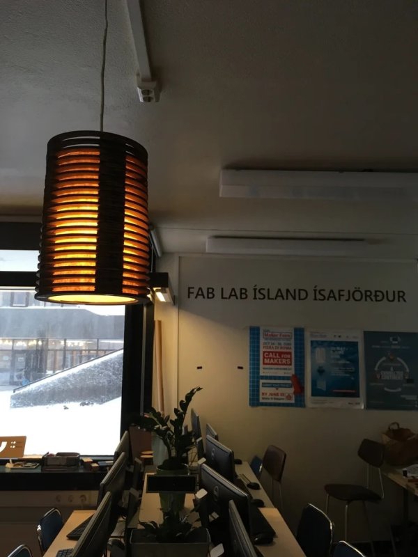 طرح لامپ مقوایی مناسب برای استفاده در دستگاه های cnc چوب و cnc لیزر - laser cut cardboard lamp svg file
