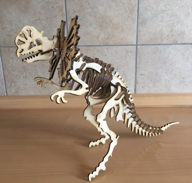 طرح دایناسور سراتوپسیا مناسب برای استفاده در دستگاه های cnc چوب و cnc لیزر - laser cut ceratopsia dinosaur