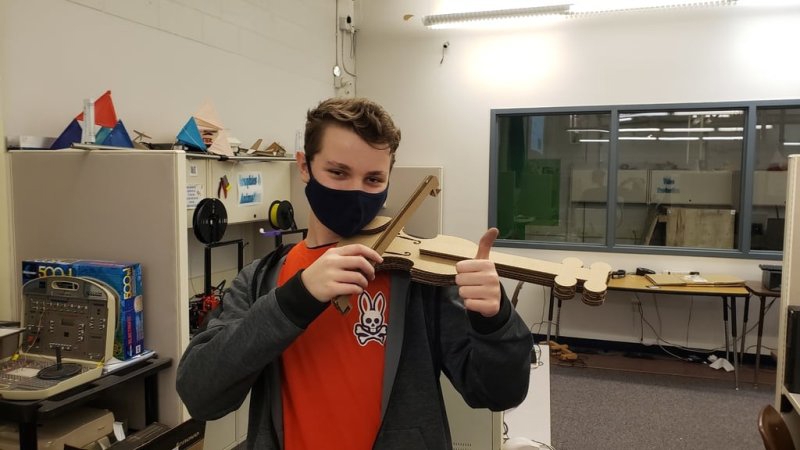 طرح ویولن مقوایی مناسب برای استفاده در دستگاه های cnc چوب و cnc لیزر - laser cut cardboard violin