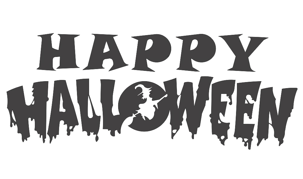 طرح هالووین مبارک مناسب برای استفاده در دستگاه های cnc چوب و cnc لیزر - happy halloweer dxf file