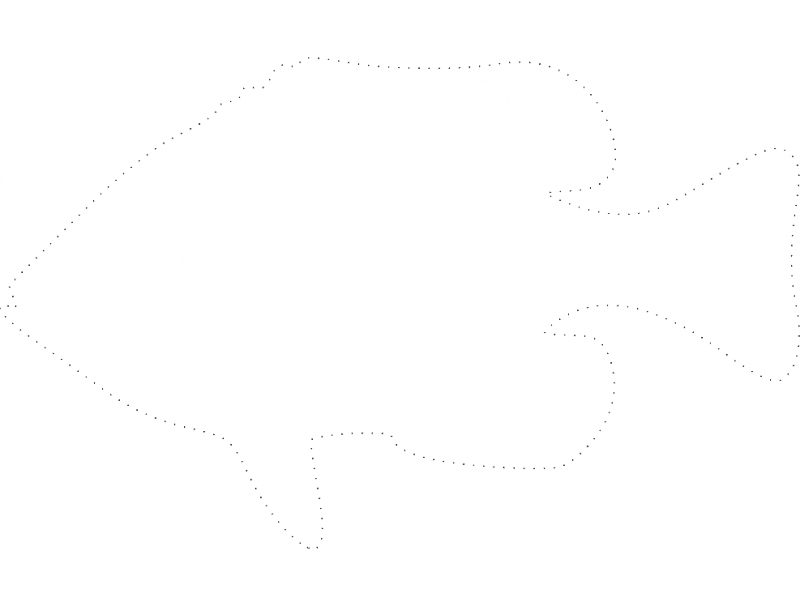 طرح ماهی خال خالی مناسب برای استفاده در دستگاه های cnc چوب و cnc لیزر - fish dotted design dxf file