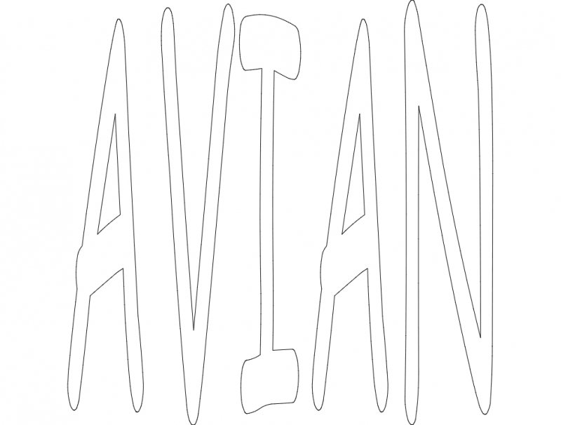 طرح پرندگان ۱۲x۱۲ مناسب برای استفاده در دستگاه های cnc چوب و cnc لیزر - avian 12x12 dxf file