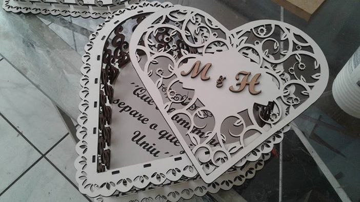 طرح سردسه اوشورنو مناسب برای استفاده در دستگاه های cnc چوب و cnc لیزر - serdtse ozhurnoe cdr file