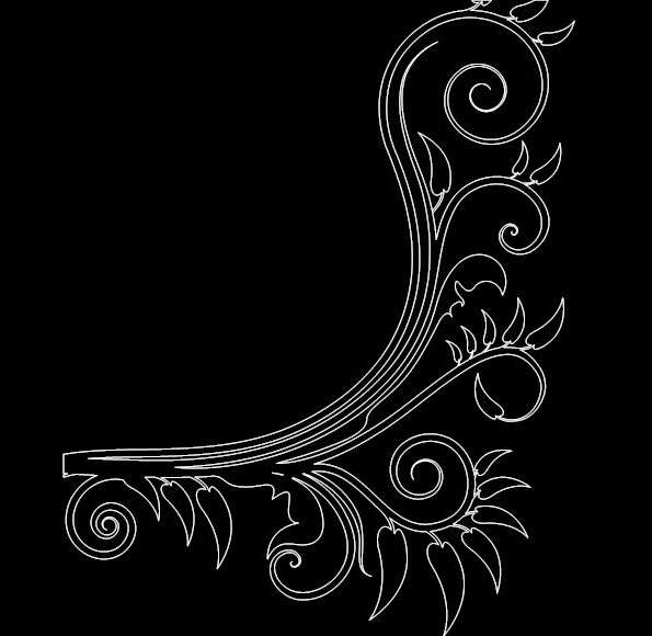 طرح 0078 مناسب برای استفاده در دستگاه های cnc چوب و cnc لیزر - design 0078 dxf file
