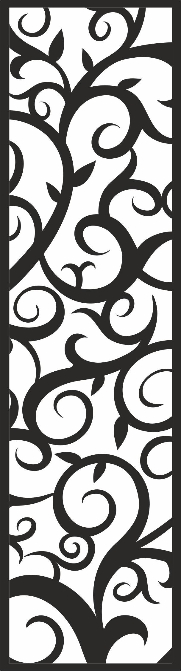 طرح فایل وکتور طرح گل مناسب برای استفاده در دستگاه های cnc چوب و cnc لیزر - floral pattern vector cdr file
