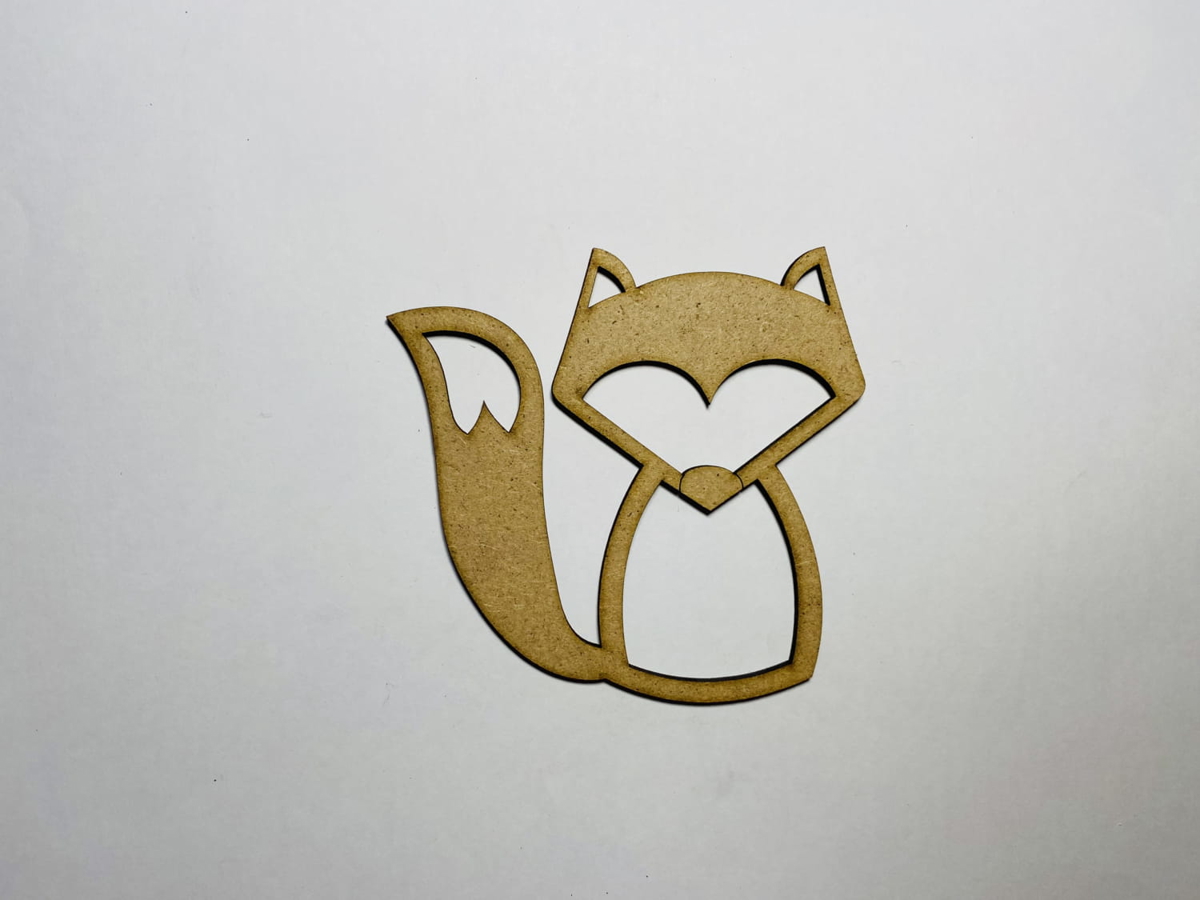 طرح روباه چوبی برای کاردستی مناسب برای استفاده در دستگاه های cnc چوب و cnc لیزر - laser cut wooden fox shape for crafts cdr file