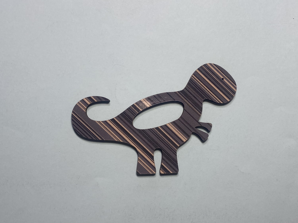 طرح دایناسور چوبی تی رکس مناسب برای استفاده در دستگاه های cnc چوب و cnc لیزر - laser cut t rex wood shape dinosaur wood cutout cdr file