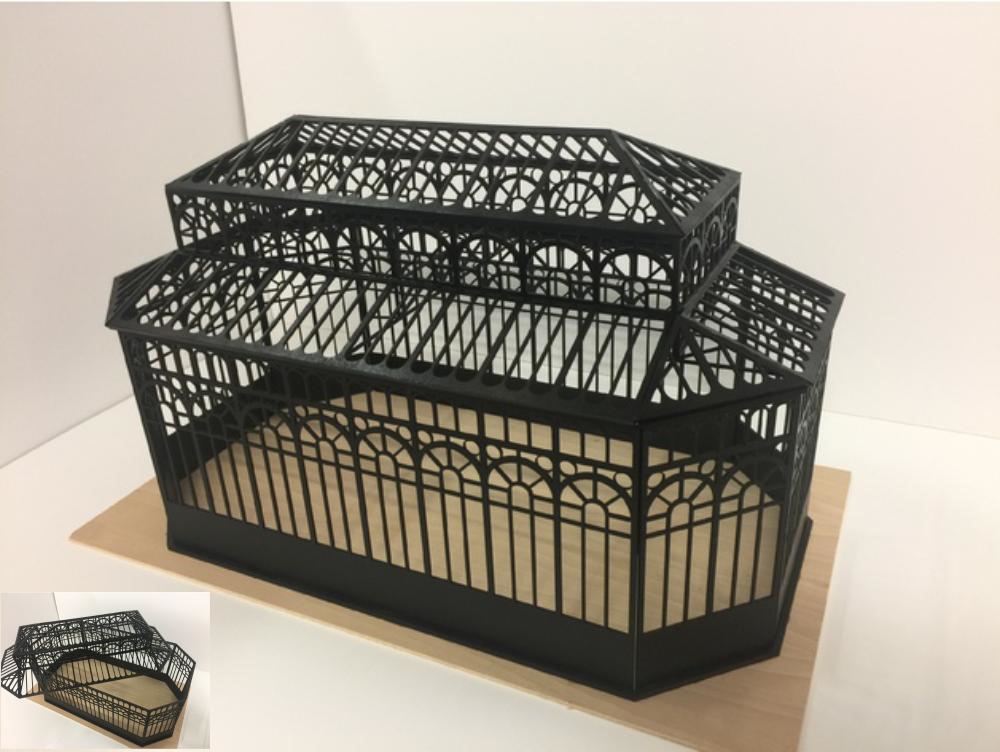 طرح گلخانه کوچک مناسب برای استفاده در دستگاه های cnc چوب و cnc لیزر - mini greenhouse dxf file