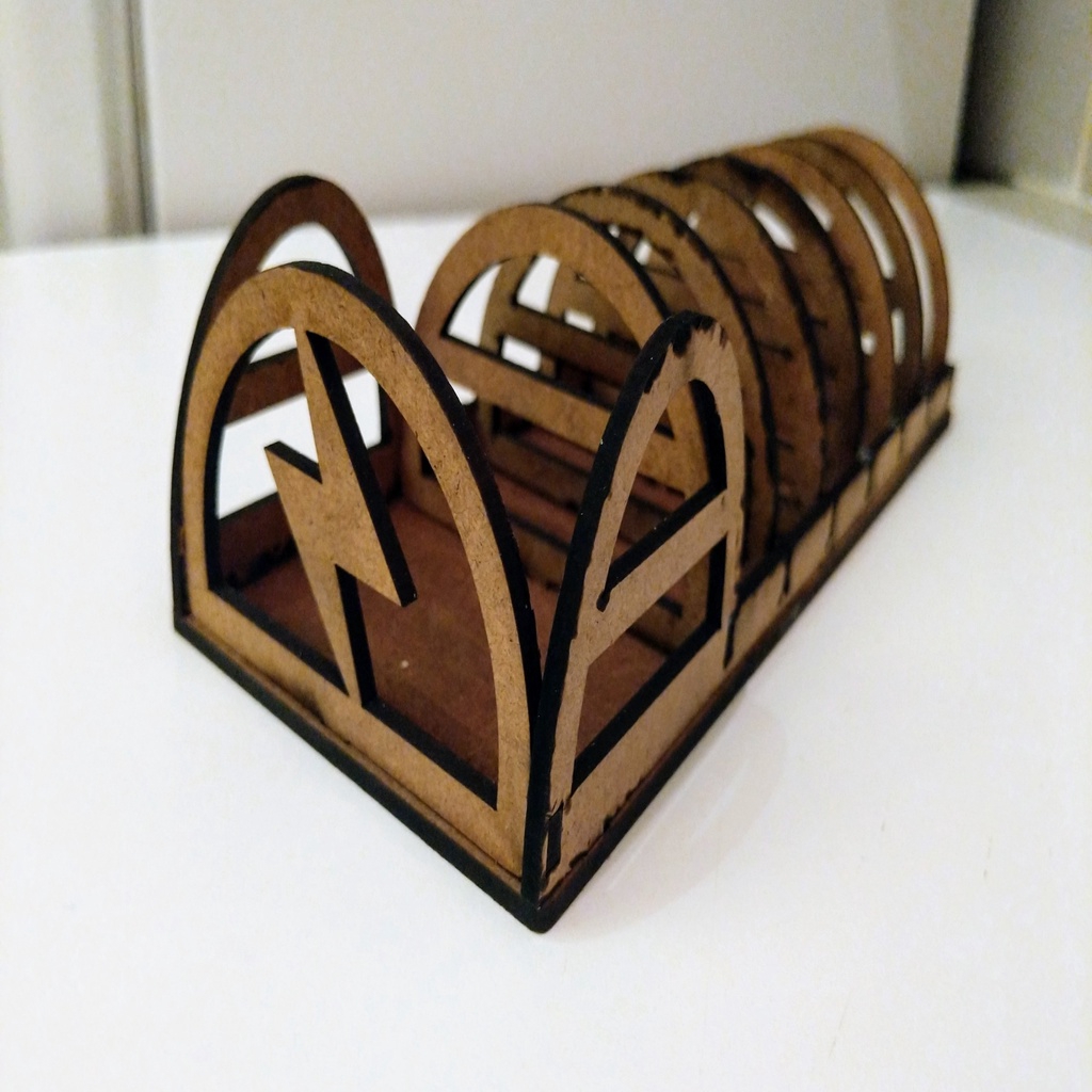 طرح پایه باتری ۱۸۶۵۰ مناسب برای استفاده در دستگاه های cnc چوب و cnc لیزر - laser cut 18650 battery pack stand cdr file