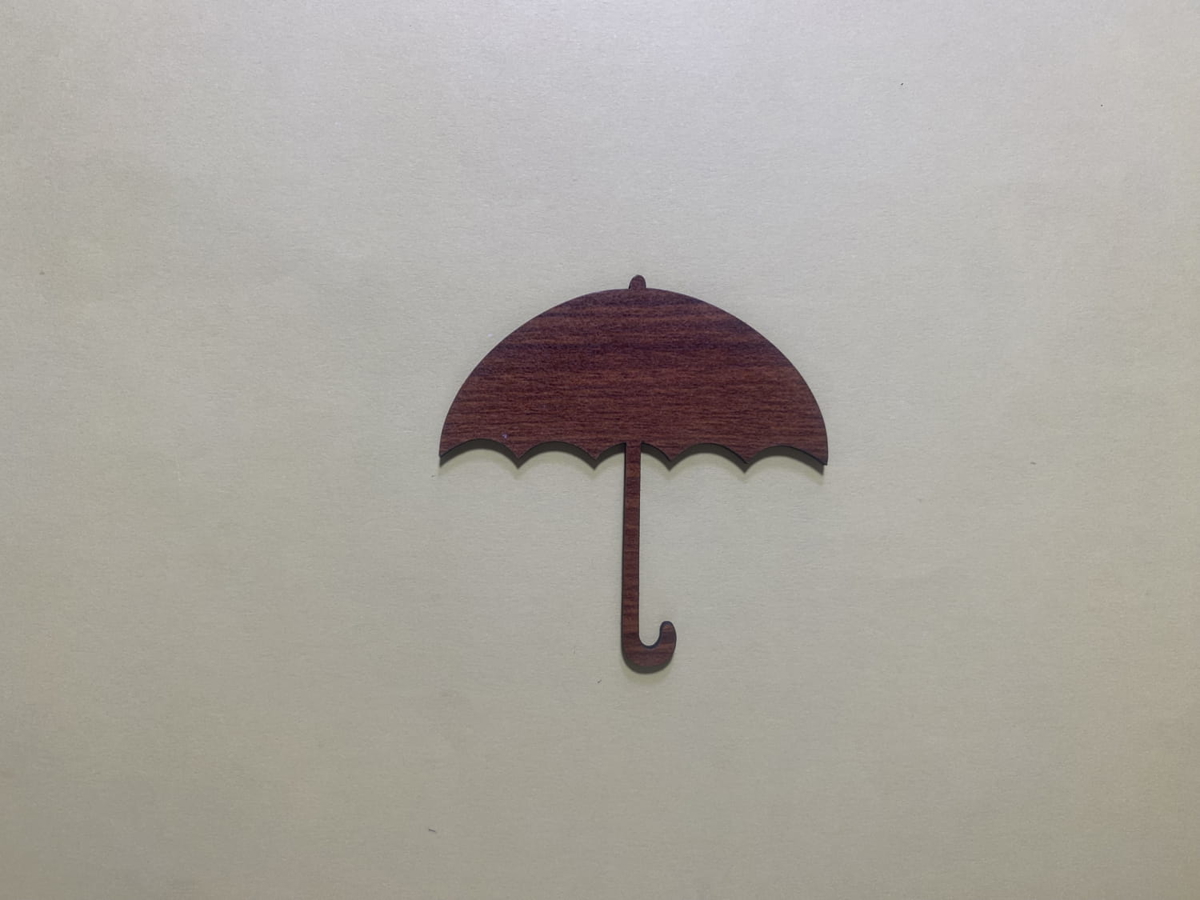 طرح چتر چوبی ناتمام مناسب برای استفاده در دستگاه های cnc چوب و cnc لیزر - laser cut unfinished umbrella wood cutout cdr file