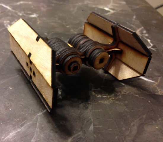 طرح کراوات مناسب برای استفاده در دستگاه های cnc چوب و cnc لیزر - laser cut tie bomber dxf file