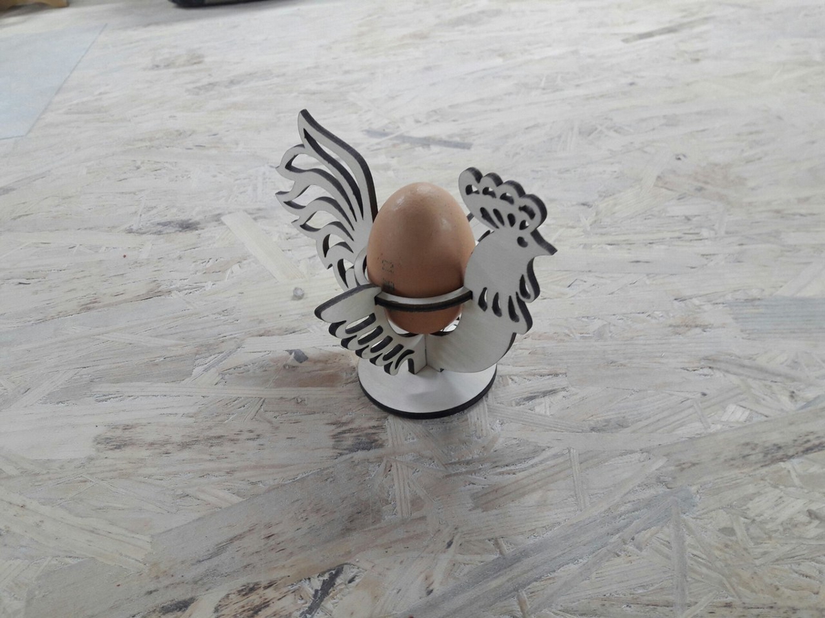 طرح پایه تخم مرغ عید پاک مناسب برای استفاده در دستگاه های cnc چوب و cnc لیزر - laser cut easter eggs stand cdr file