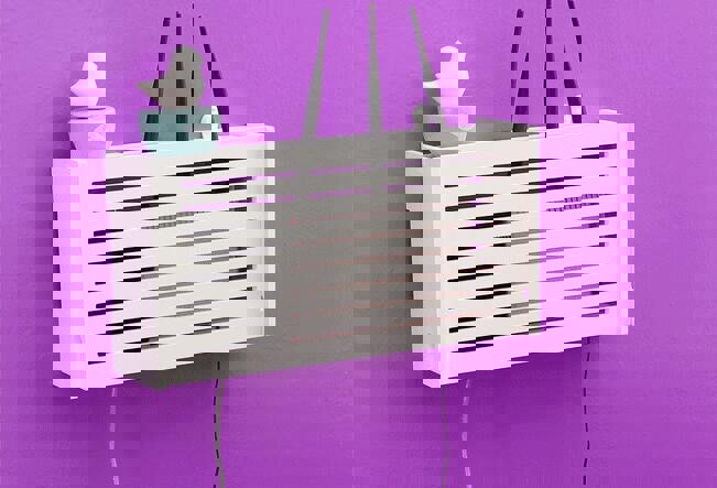 طرح فایل کورل CDR جعبه نگهداری روتر وای فای، قفسه چوبی، آویز دیواری، براکت، نظم دهنده کابل مناسب برای استفاده در دستگاه های cnc چوب و cnc لیزر - laser cut wifi router storage box wood shelf wall hangings bracket cable organizer cdr file