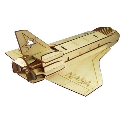 طرح تخته سه لایی چوبی توس بالتیک شاتل 3 میلی متری مناسب برای استفاده در دستگاه های cnc چوب و cnc لیزر - laser cut shuttle 3mm baltic birch plywood cdr file