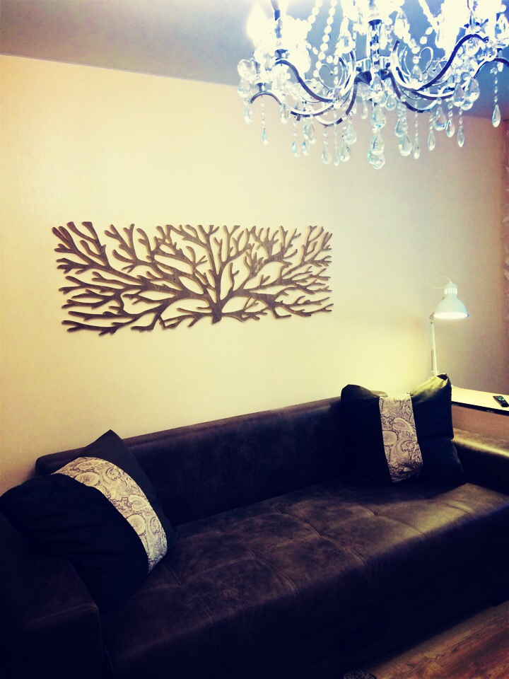 طرح هنری دیواری درخت چوبی مناسب برای استفاده در دستگاه های cnc چوب و cnc لیزر - laser cut wooden tree wall art cdr file