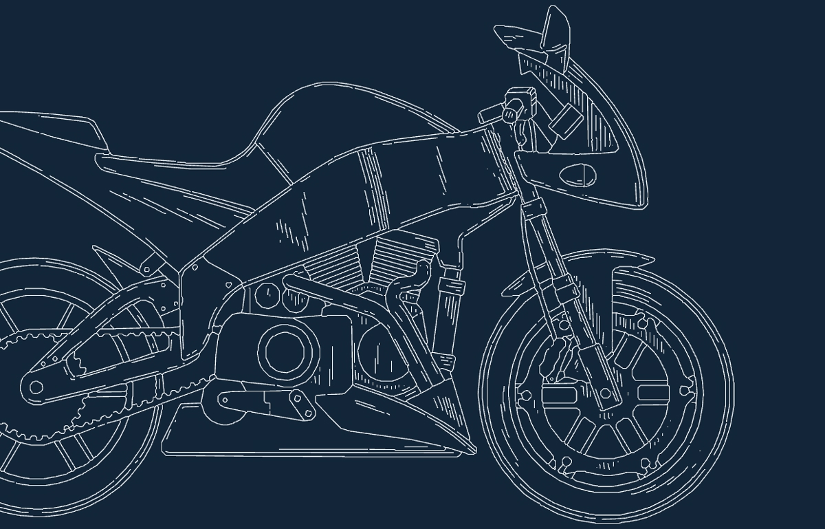 طرح موتورسیکلت مبارز خیابانی مناسب برای استفاده در دستگاه های cnc چوب و cnc لیزر - motocycle bike street fighter dxf file