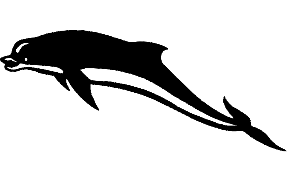 طرح دلفین ۲ مناسب برای استفاده در دستگاه های cnc چوب و cnc لیزر - dolphin 2 dxf file