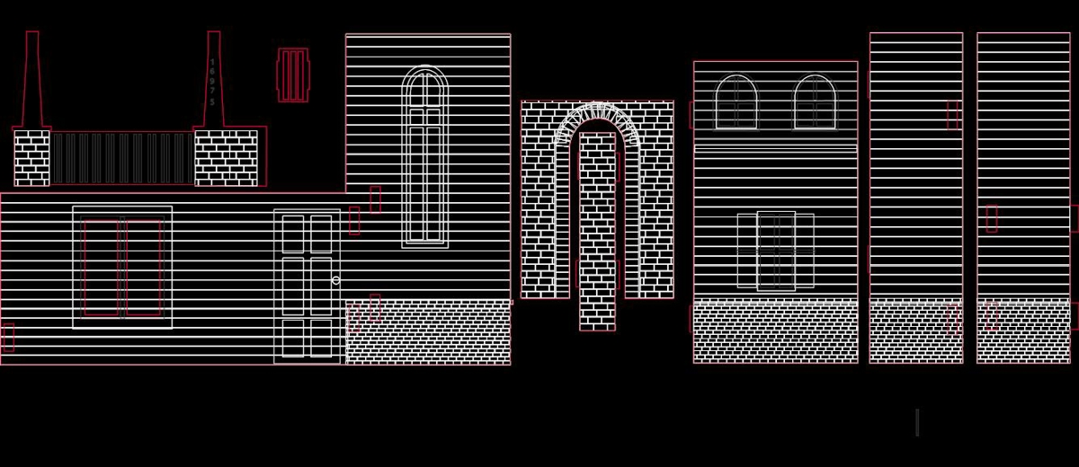طرح های طاق، دیوارها، درها و پنجره ها مناسب برای استفاده در دستگاه های cnc چوب و cnc لیزر - arches walls doors windows designs dxf file