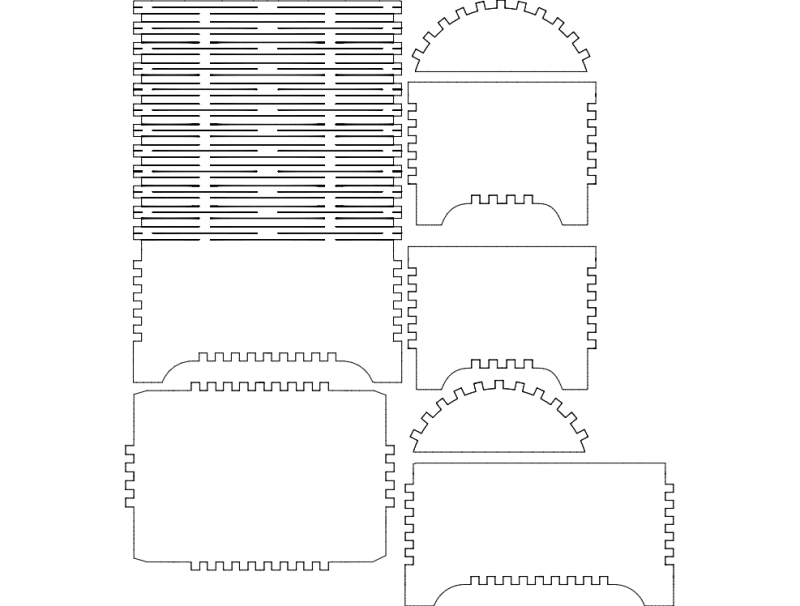 طرح بائو مناسب برای استفاده در دستگاه های cnc چوب و cnc لیزر - bau dxf file