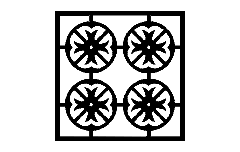 طرح شماره ۱ مناسب برای استفاده در دستگاه های cnc چوب و cnc لیزر - pattern 1e dxf file
