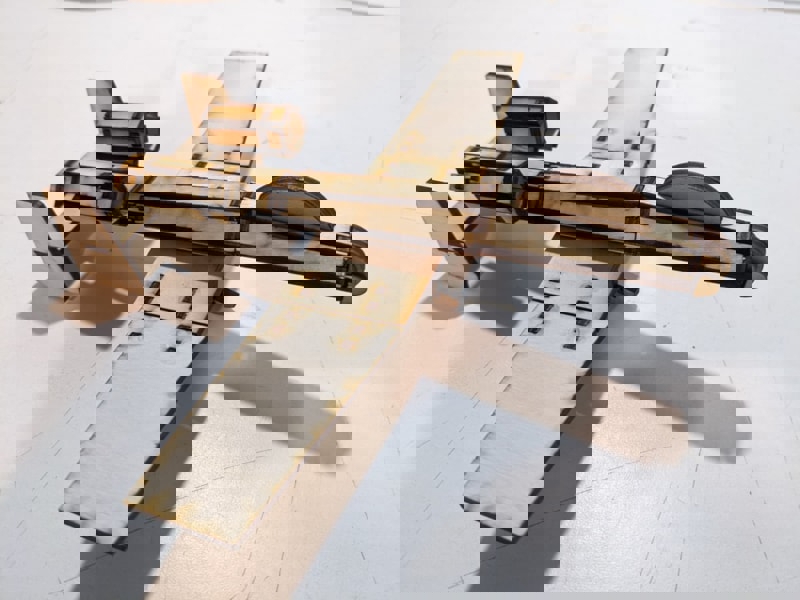 طرح و پازل سه بعدی هواپیمای A10 مناسب برای استفاده در دستگاه های cnc چوب و cnc لیزر - laser cut a10 aircraft 3d puzzle svg file