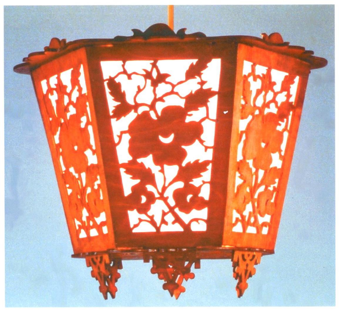 طرح چراغ آویز مناسب برای استفاده در دستگاه های cnc چوب و cnc لیزر - laser cut pendant light cdr file