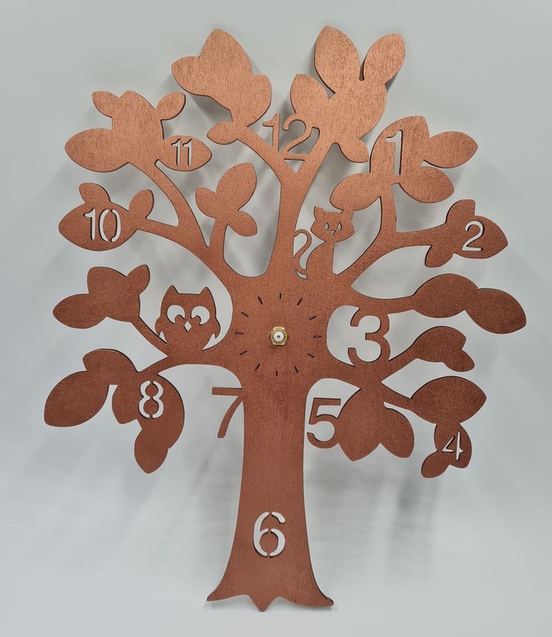 طرح ساعت دیواری طرح درخت مناسب برای استفاده در دستگاه های cnc چوب و cnc لیزر - laser cut tree shape wall clock cdr file